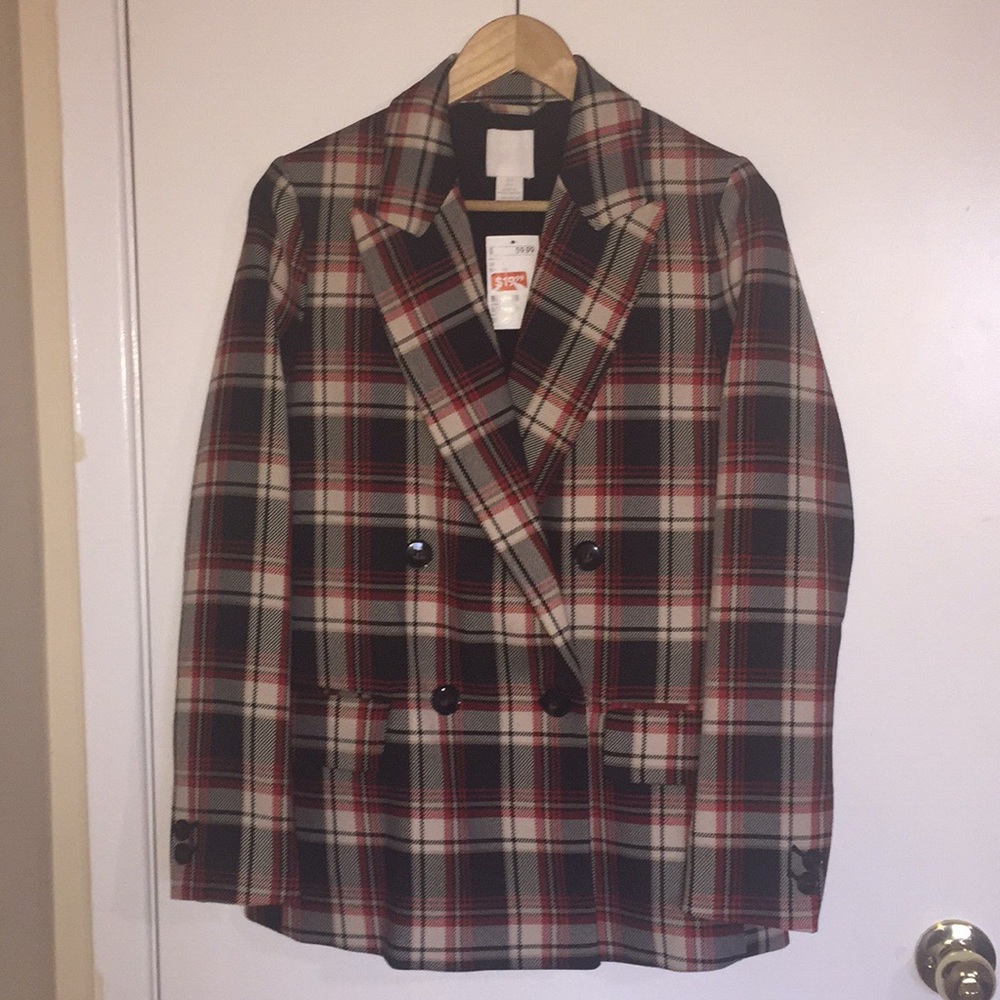 H&M Plaid Blazer
